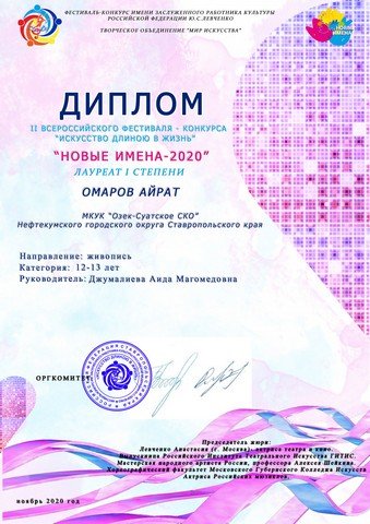 Наши достижение за 2020